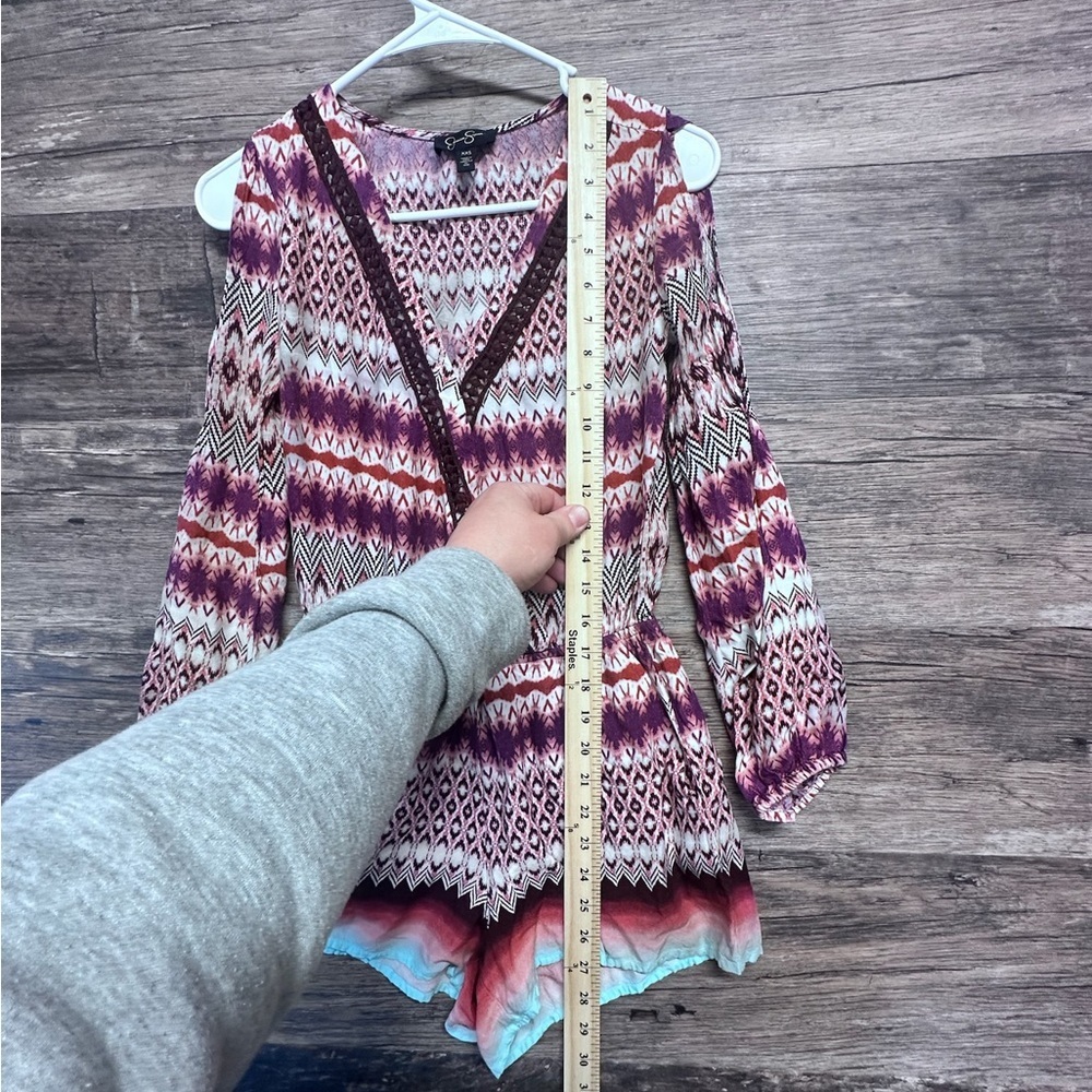 Jessica Simpson Multicolor Patterned Open Shoulde… - image 7